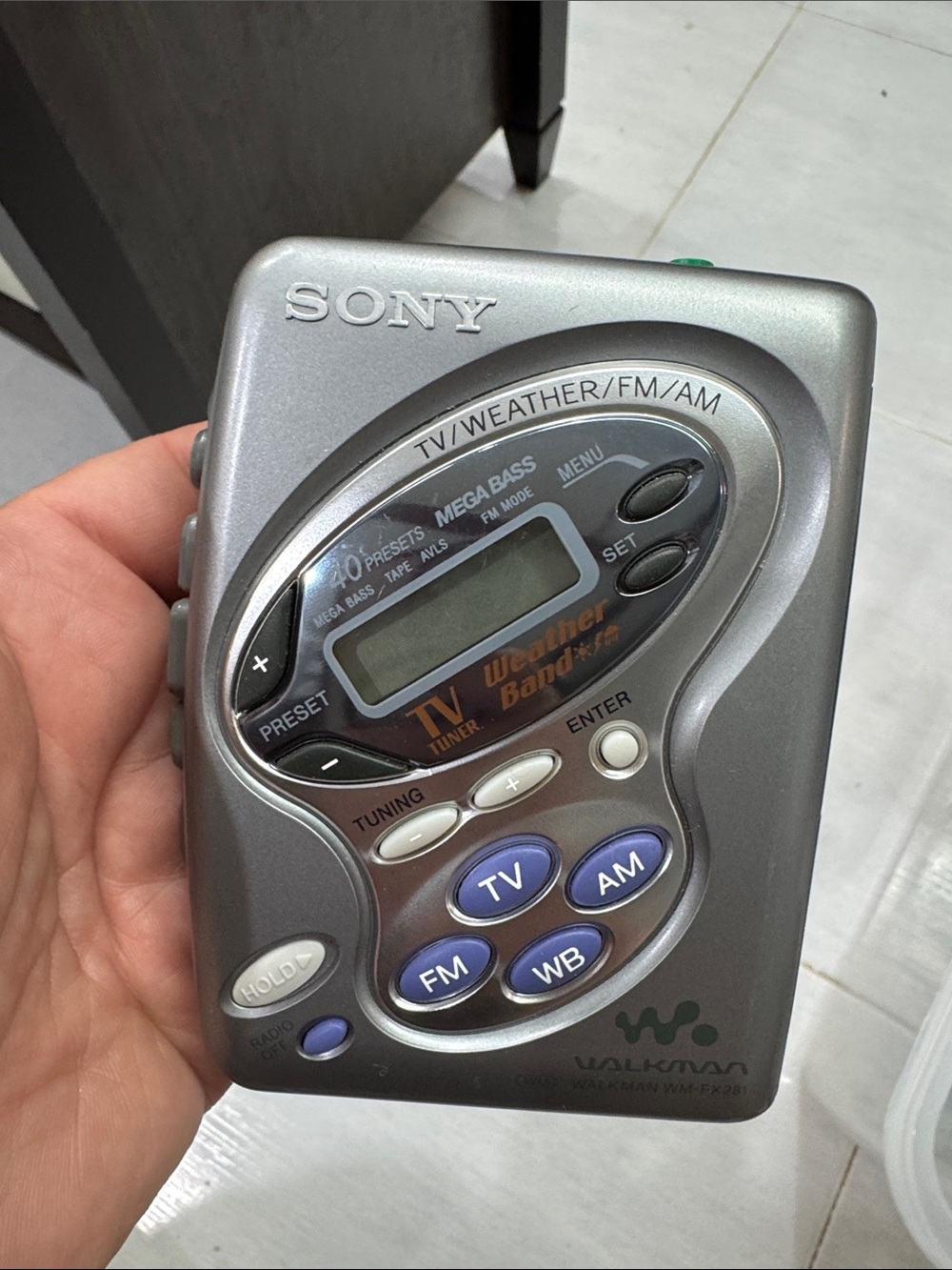 SONY Walkman WM-FX281 FM/AM/TV/Weather (Cassette Tape Player Not Working)